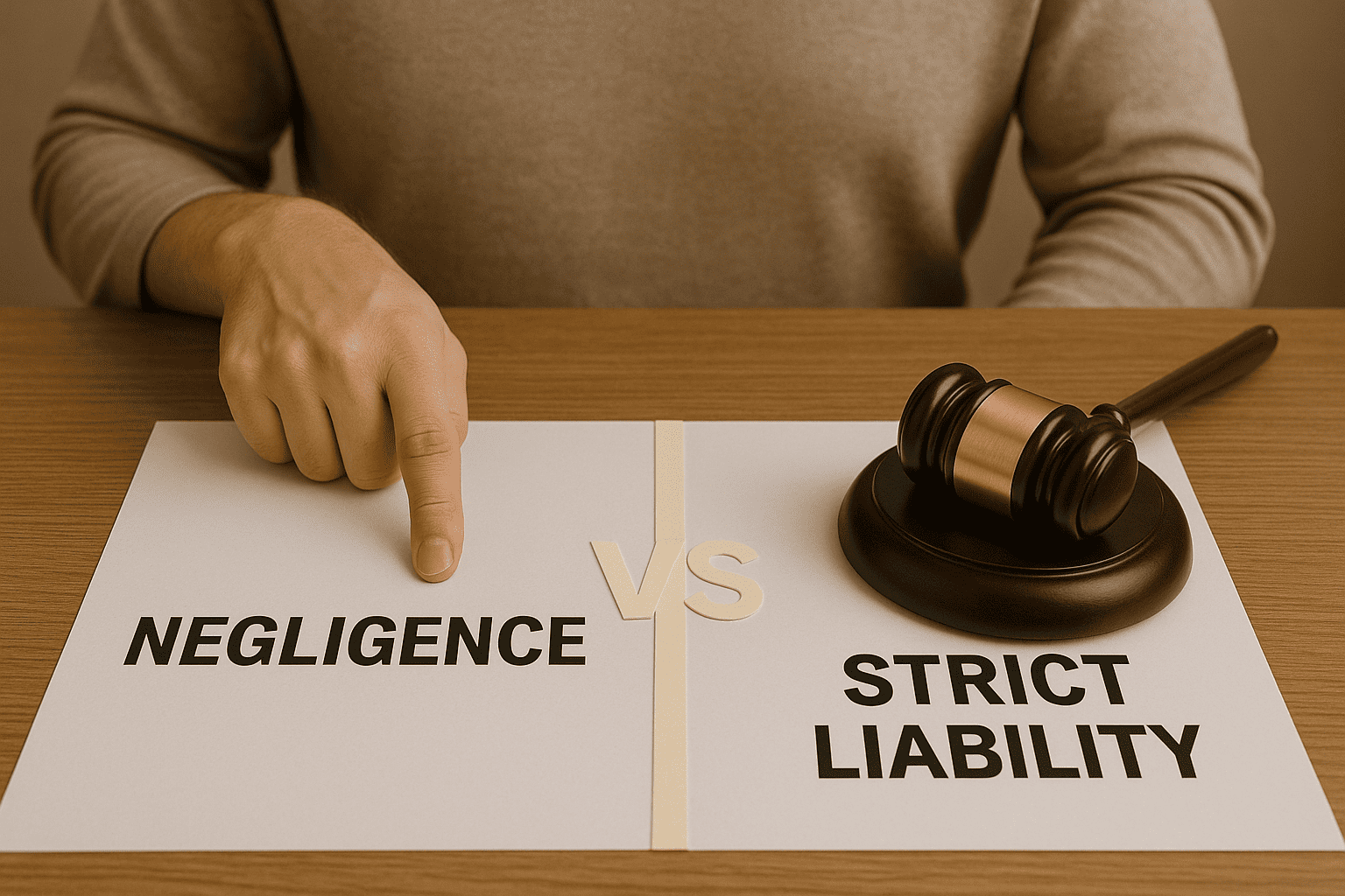 Strict Liability, Negligence, Strict Liability vs. Negligence